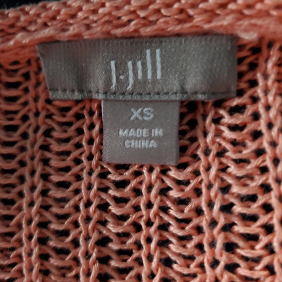 J Jill Sweater Top Salmon Orange XS NWOT - Picture 10 of 12